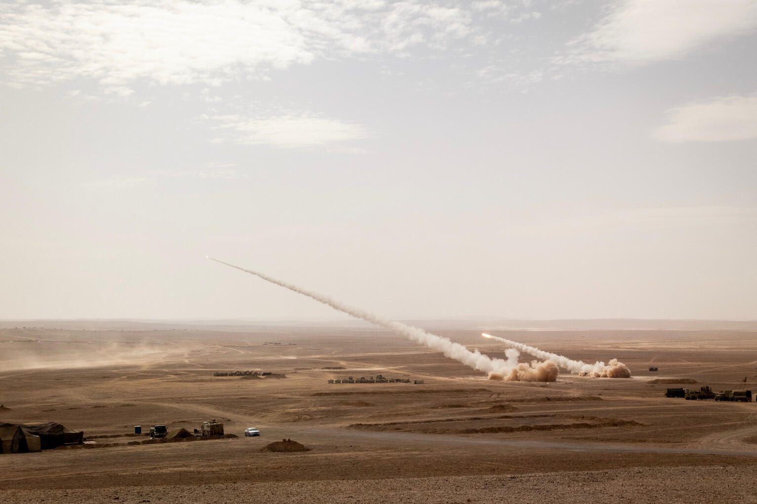 Joint US and Jordanian HIMARS Live Fire Exercise