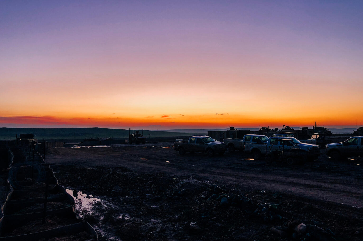 Sunrise over Northern Syria
